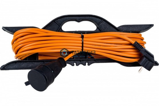 Удлинитель на рамке 1 х 20 м, б/з, ПВС 2х1,5, 3500 Вт, IP20, 16А, Атлант |  «ТАТМЕТИЗ» Удлинитель на рамке 1 х 20 м, б/з, ПВС 2х1,5, 3500 Вт, IP20, 16А, Атлант -  магазин крепежа «ТАТМЕТИЗ»