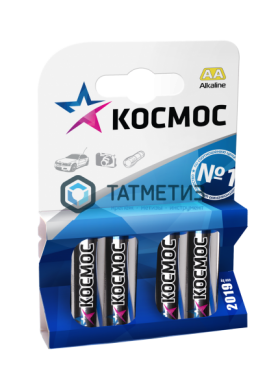 Батарейка алкалиновая тип ААА  КОСМОС |  «ТАТМЕТИЗ» Батарейка алкалиновая тип ААА  КОСМОС -  магазин крепежа «ТАТМЕТИЗ»