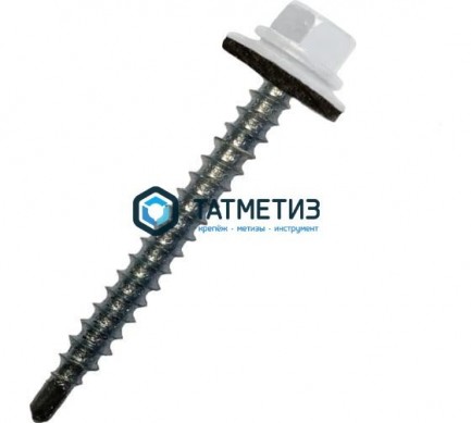 Саморез окраш.кров. 4,8х50 (51) /9003/  (150 шт/уп) Z |  «ТАТМЕТИЗ» Саморез окраш.кров. 4,8х50 (51) /9003/  (150 шт/уп) Z -  магазин крепежа «ТАТМЕТИЗ»