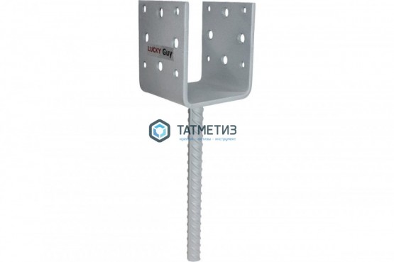 Основание колонны бруса на 100 мм, 120х100х100х6,0 мм, Н=250 мм, д=20 мм,  покрытие: ZINGA (4) |  «ТАТМЕТИЗ» Основание колонны бруса на 100 мм, 120х100х100х6,0 мм, Н=250 мм, д=20 мм,  покрытие: ZINGA (4) -  магазин крепежа «ТАТМЕТИЗ»