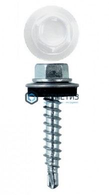 Саморез окраш.кров. 4,8х29 /9003/ белый |  «ТАТМЕТИЗ» Саморез окраш.кров. 4,8х29 /9003/ белый -  магазин крепежа «ТАТМЕТИЗ»