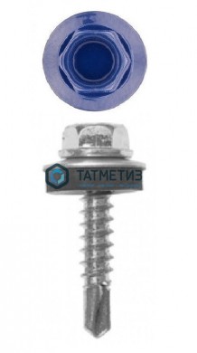 Саморез окраш.кров. 5,5х19 /5002/ синий ультрамарин |  «ТАТМЕТИЗ» Саморез окраш.кров. 5,5х19 /5002/ синий ультрамарин -  магазин крепежа «ТАТМЕТИЗ»