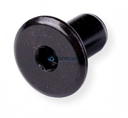 Гайка Эриксона М 6 с плоской головкой черный цинк |  «ТАТМЕТИЗ» Гайка Эриксона М 6 с плоской головкой черный цинк -  магазин крепежа «ТАТМЕТИЗ»