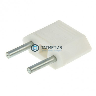 Переходник евро плоский 10А, белый |  «ТАТМЕТИЗ» Переходник евро плоский 10А, белый -  магазин крепежа «ТАТМЕТИЗ»