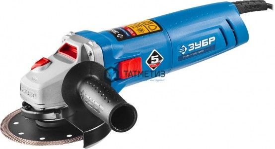 УШМ ЗУБР Проф 125 мм, 3000-11000 об/мин, 1200 Вт  одноруч. хват, конст. электрон., плав. пуск, |  «ТАТМЕТИЗ» УШМ ЗУБР Проф 125 мм, 3000-11000 об/мин, 1200 Вт  одноруч. хват, конст. электрон., плав. пуск, -  магазин крепежа «ТАТМЕТИЗ»