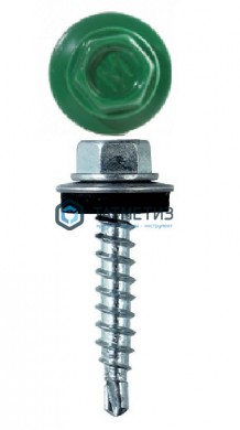 Саморез окраш.кров. 4,8х29 /6029/ зеленая мята |  «ТАТМЕТИЗ» Саморез окраш.кров. 4,8х29 /6029/ зеленая мята -  магазин крепежа «ТАТМЕТИЗ»