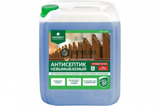 Антисептик невымываемый, коричневый 5л PROSEPT ECO ULTRA |  «ТАТМЕТИЗ» Антисептик невымываемый, коричневый 5л PROSEPT ECO ULTRA -  магазин крепежа «ТАТМЕТИЗ»