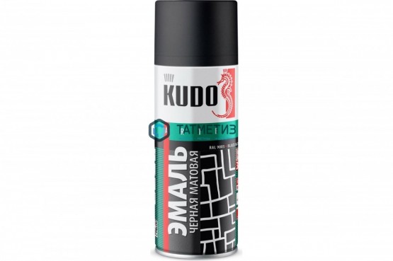Краска аэроз. KUDO 520 мл. №1102 ЧЕРНАЯ  матовая RAL 9005 |  «ТАТМЕТИЗ» Краска аэроз. KUDO 520 мл. №1102 ЧЕРНАЯ  матовая RAL 9005 -  магазин крепежа «ТАТМЕТИЗ»