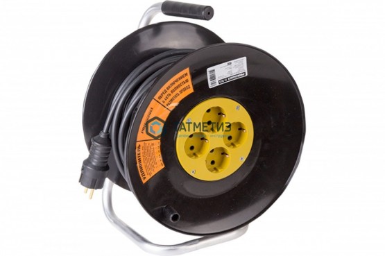 Удлинитель силовой на катушке 4 гнезда с/з 50 м 3х2,5мм², PROFESSIONAL PROCONNECT |  «ТАТМЕТИЗ» Удлинитель силовой на катушке 4 гнезда с/з 50 м 3х2,5мм², PROFESSIONAL PROCONNECT -  магазин крепежа «ТАТМЕТИЗ»