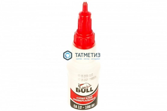 Супер клей Bull Ca12 вязкость 100 LV 20 гр (20) |  «ТАТМЕТИЗ» Супер клей Bull Ca12 вязкость 100 LV 20 гр (20) -  магазин крепежа «ТАТМЕТИЗ»