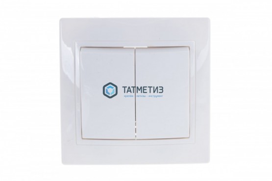Выключатель 2-кл. СП КВАРТА 10А белый |  «ТАТМЕТИЗ» Выключатель 2-кл. СП КВАРТА 10А белый -  магазин крепежа «ТАТМЕТИЗ»