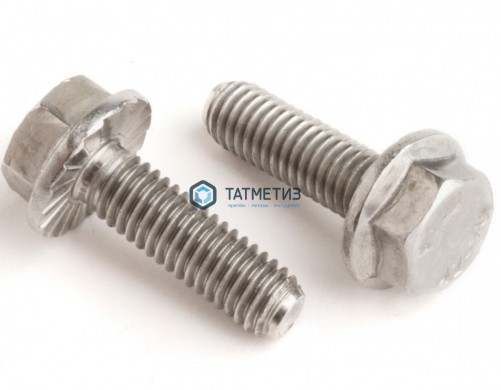 Болт с фланцем А2 DIN 6921 М 6 х 16 |  «ТАТМЕТИЗ» Болт с фланцем А2 DIN 6921 М 6 х 16 -  магазин крепежа «ТАТМЕТИЗ»