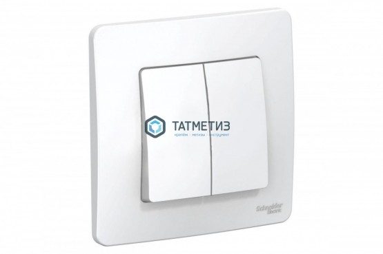Выключатель 2-кл. СП BLANCA,  6A, 250B, белый Schneider Electric |  «ТАТМЕТИЗ» Выключатель 2-кл. СП BLANCA,  6A, 250B, белый Schneider Electric -  магазин крепежа «ТАТМЕТИЗ»