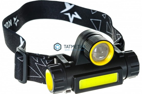 Фонарь налобный аккум. КОСМОС с зумом 3W, 180 Лм, 4ч, 3 режима, литий 1,2Ah |  «ТАТМЕТИЗ» Фонарь налобный аккум. КОСМОС с зумом 3W, 180 Лм, 4ч, 3 режима, литий 1,2Ah -  магазин крепежа «ТАТМЕТИЗ»