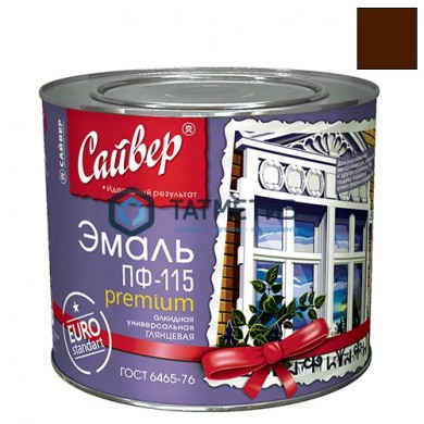 Эмаль ПФ-115  КОРИЧНЕВАЯ  2,0 кг-. /6 Сайвер |  «ТАТМЕТИЗ» Эмаль ПФ-115  КОРИЧНЕВАЯ  2,0 кг-. /6 Сайвер -  магазин крепежа «ТАТМЕТИЗ»
