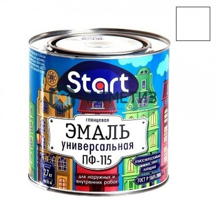 Эмаль ПФ-115  БЕЛАЯ  глянцевая 2,7 кг-. /6 СТАРТ |  «ТАТМЕТИЗ» Эмаль ПФ-115  БЕЛАЯ  глянцевая 2,7 кг-. /6 СТАРТ -  магазин крепежа «ТАТМЕТИЗ»