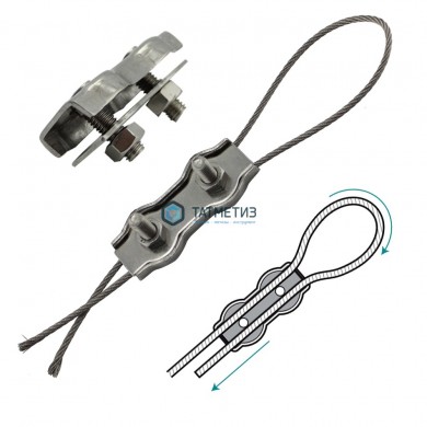 Зажим для троса DUPLEX  3мм A4 |  «ТАТМЕТИЗ» Зажим для троса DUPLEX  3мм A4 -  магазин крепежа «ТАТМЕТИЗ»