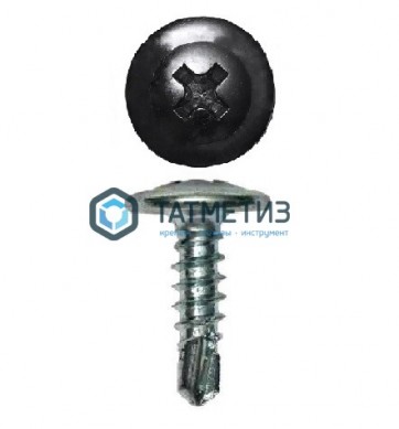 Саморез п/ш сверло 4,2x19  RAL 9005 |  «ТАТМЕТИЗ» Саморез п/ш сверло 4,2x19  RAL 9005 -  магазин крепежа «ТАТМЕТИЗ»