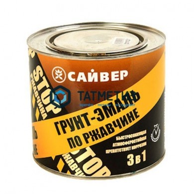 Грунт-эмаль по ржавчине ХВ 3 в 1 Сайвер СЕРАЯ  20 кг |  «ТАТМЕТИЗ» Грунт-эмаль по ржавчине ХВ 3 в 1 Сайвер СЕРАЯ  20 кг -  магазин крепежа «ТАТМЕТИЗ»