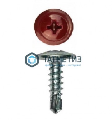 Саморез п/ш сверло 4,2x16  RAL 3005 |  «ТАТМЕТИЗ» Саморез п/ш сверло 4,2x16  RAL 3005 -  магазин крепежа «ТАТМЕТИЗ»