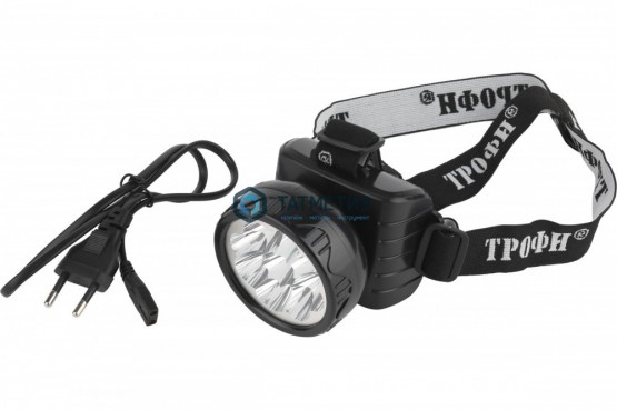 Фонарь налобный аккум. ТРОФИ TG9, 4В, 0.9А.ч 9хLED ЗУ 220В |  «ТАТМЕТИЗ» Фонарь налобный аккум. ТРОФИ TG9, 4В, 0.9А.ч 9хLED ЗУ 220В -  магазин крепежа «ТАТМЕТИЗ»
