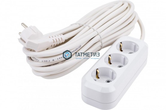 Удлинитель бытовой 3х3м с/з, 16А, IP20, ПВС 3х1,5 UNIVersal E-303А |  «ТАТМЕТИЗ» Удлинитель бытовой 3х3м с/з, 16А, IP20, ПВС 3х1,5 UNIVersal E-303А -  магазин крепежа «ТАТМЕТИЗ»