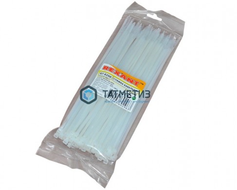 Хомут-стяжка нейлон  250 х 3,6  (100 шт/уп)  REXANT |  «ТАТМЕТИЗ» Хомут-стяжка нейлон  250 х 3,6  (100 шт/уп)  REXANT -  магазин крепежа «ТАТМЕТИЗ»