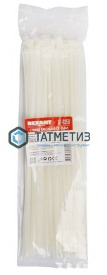 Хомут-стяжка нейлон  400 х 4,8  (100 шт/уп)  REXANT |  «ТАТМЕТИЗ» Хомут-стяжка нейлон  400 х 4,8  (100 шт/уп)  REXANT -  магазин крепежа «ТАТМЕТИЗ»