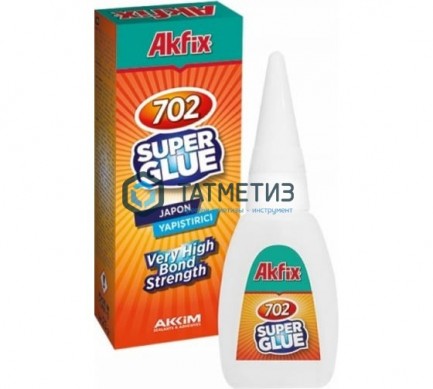 Супер клей  25 гр Akfix (50) |  «ТАТМЕТИЗ» Супер клей  25 гр Akfix (50) -  магазин крепежа «ТАТМЕТИЗ»