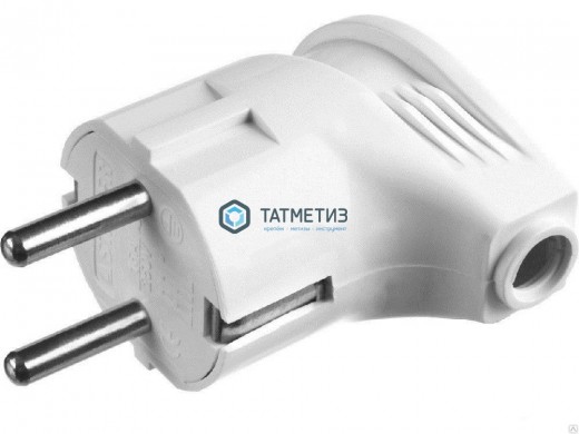 Эл.вилка угловая с/з бел. 16А А105UNIVersal |  «ТАТМЕТИЗ» Эл.вилка угловая с/з бел. 16А А105UNIVersal -  магазин крепежа «ТАТМЕТИЗ»