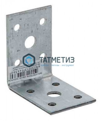 Крепежный усиленный уголок KUU  50x50x35 (50 шт/уп) |  «ТАТМЕТИЗ» Крепежный усиленный уголок KUU  50x50x35 (50 шт/уп) -  магазин крепежа «ТАТМЕТИЗ»