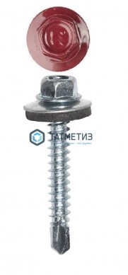 Саморез окраш.кров. 4,8х35 /3011/  (250 шт/уп)  ТК R |  «ТАТМЕТИЗ» Саморез окраш.кров. 4,8х35 /3011/  (250 шт/уп)  ТК R -  магазин крепежа «ТАТМЕТИЗ»