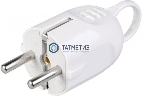 Эл.вилка угловая с/з 16А ВПу12-01-Стс разборная кольцом бел IEK |  «ТАТМЕТИЗ» Эл.вилка угловая с/з 16А ВПу12-01-Стс разборная кольцом бел IEK -  магазин крепежа «ТАТМЕТИЗ»