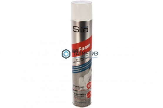Пена монтажная SILA HOME MAX FOAM 750 мл всесезонная /12 |  «ТАТМЕТИЗ» Пена монтажная SILA HOME MAX FOAM 750 мл всесезонная /12 -  магазин крепежа «ТАТМЕТИЗ»