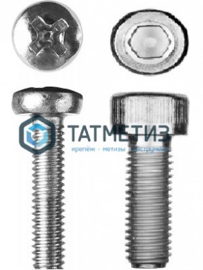 Винт DIN 912 А2 M  6 х 50 |  «ТАТМЕТИЗ» Винт DIN 912 А2 M  6 х 50 -  магазин крепежа «ТАТМЕТИЗ»