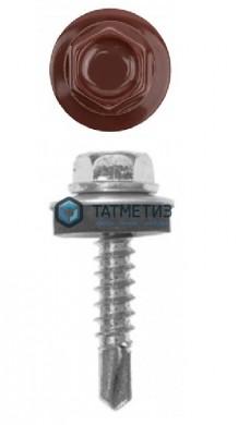 Саморез окраш.кров. 5,5х19 /3009/  (300 шт/уп)  ОМАХ оксидно-красный |  «ТАТМЕТИЗ» Саморез окраш.кров. 5,5х19 /3009/  (300 шт/уп)  ОМАХ оксидно-красный -  магазин крепежа «ТАТМЕТИЗ»