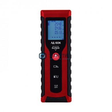 Дальномер лазерный ELITECH ЛД 60К (2*1.5В(ААА),0.03–60м,точн,±0.3ммм,56г,кор) |  «ТАТМЕТИЗ» Дальномер лазерный ELITECH ЛД 60К (2*1.5В(ААА),0.03–60м,точн,±0.3ммм,56г,кор) -  магазин крепежа «ТАТМЕТИЗ»