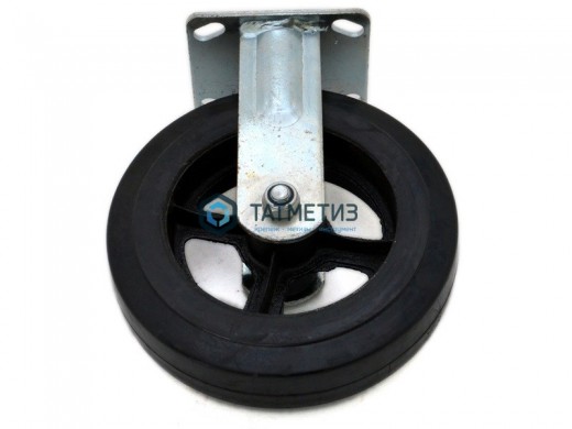 Колесо большегрузное обрезиненное с площадкой НЕповоротное d 150 мм |  «ТАТМЕТИЗ» Колесо большегрузное обрезиненное с площадкой НЕповоротное d 150 мм -  магазин крепежа «ТАТМЕТИЗ»
