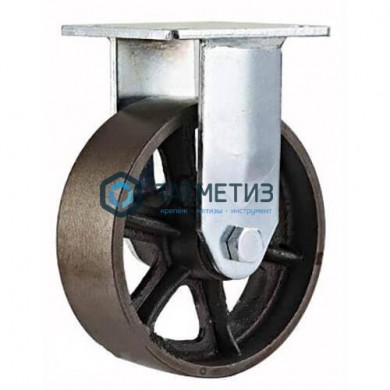 Колесо чугунное неповоротное FCds 125 RX |  «ТАТМЕТИЗ» Колесо чугунное неповоротное FCds 125 RX -  магазин крепежа «ТАТМЕТИЗ»