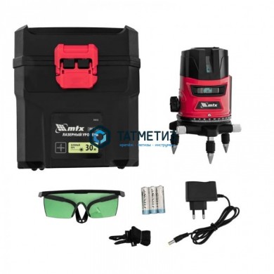 Уровень лазерный CRL-30G, 30 м, зеленый луч, акк. Li 2400 mah, резьба 5/8"// MTX |  «ТАТМЕТИЗ» Уровень лазерный CRL-30G, 30 м, зеленый луч, акк. Li 2400 mah, резьба 5/8"// MTX -  магазин крепежа «ТАТМЕТИЗ»