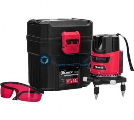 Уровень лазерный CRX-30R, 30 м, красный луч, батарейки, резьба 5/8"// MTX |  «ТАТМЕТИЗ» Уровень лазерный CRX-30R, 30 м, красный луч, батарейки, резьба 5/8"// MTX -  магазин крепежа «ТАТМЕТИЗ»