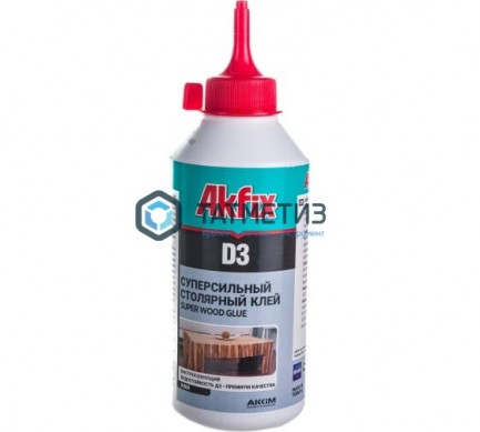 Столярный клей  500 гр D3 Akfix (12) |  «ТАТМЕТИЗ» Столярный клей  500 гр D3 Akfix (12) -  магазин крепежа «ТАТМЕТИЗ»