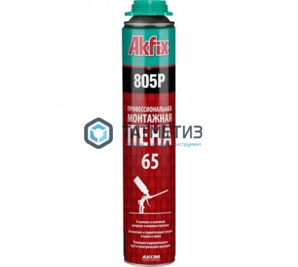 Пена монтажная Akfix 805  850 гр /12 |  «ТАТМЕТИЗ» Пена монтажная Akfix 805  850 гр /12 -  магазин крепежа «ТАТМЕТИЗ»