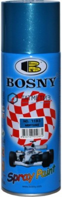 Краска аэроз. BOSNY 400 мл. №1183  ГОЛУБОЙ МЕТАЛИК |  «ТАТМЕТИЗ» Краска аэроз. BOSNY 400 мл. №1183  ГОЛУБОЙ МЕТАЛИК -  магазин крепежа «ТАТМЕТИЗ»