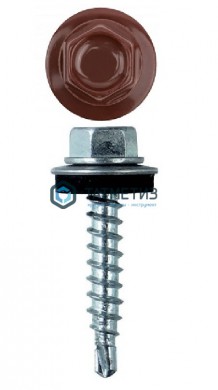 Саморез окраш.кров. 4,8х29 /3009/  (250 шт/уп) ОМАХ оксидно-красный |  «ТАТМЕТИЗ» Саморез окраш.кров. 4,8х29 /3009/  (250 шт/уп) ОМАХ оксидно-красный -  магазин крепежа «ТАТМЕТИЗ»