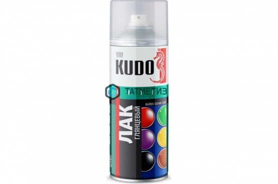 Лак акриловый универсальный KU-9002 аэрозоль бесцветный глянцевый 520 мл KUDO |  «ТАТМЕТИЗ» Лак акриловый универсальный KU-9002 аэрозоль бесцветный глянцевый 520 мл KUDO -  магазин крепежа «ТАТМЕТИЗ»