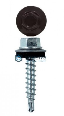 Саморез окраш.кров. 4,8х29 /8019/  (250 шт/уп)  ТК |  «ТАТМЕТИЗ» Саморез окраш.кров. 4,8х29 /8019/  (250 шт/уп)  ТК -  магазин крепежа «ТАТМЕТИЗ»