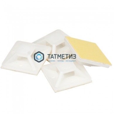 Площадка 27*27 белая самокл. (100 шт/уп) |  «ТАТМЕТИЗ» Площадка 27*27 белая самокл. (100 шт/уп) -  магазин крепежа «ТАТМЕТИЗ»