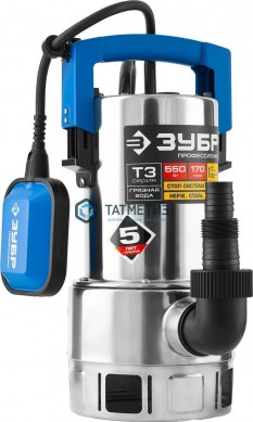 Насос дренажный для грязной воды, корпус-нерж. сталь, 550 Вт, ЗУБР Профессионал |  «ТАТМЕТИЗ» Насос дренажный для грязной воды, корпус-нерж. сталь, 550 Вт, ЗУБР Профессионал -  магазин крепежа «ТАТМЕТИЗ»