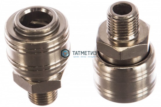 Муфта универсальная быстросъемная ("мама"), внешняя резьба 1/4", 2 шт.// Stels |  «ТАТМЕТИЗ» Муфта универсальная быстросъемная ("мама"), внешняя резьба 1/4", 2 шт.// Stels -  магазин крепежа «ТАТМЕТИЗ»